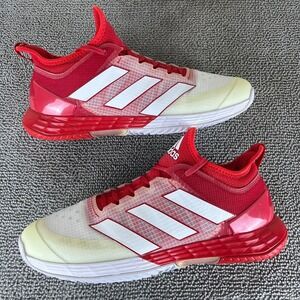 Adidas Adizero Ubersonic 4 Vivid Red Cloud White Tennis Shoes Men's Size 9